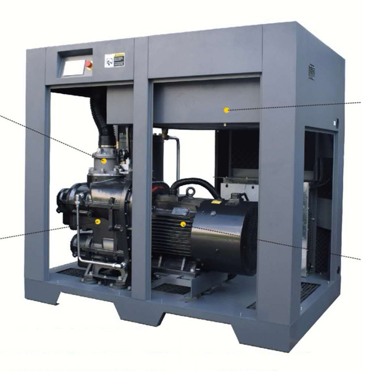 兩級(jí)壓縮永磁變頻螺桿試空壓機(jī)